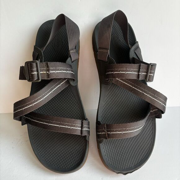 Chaco Men's Gray Lowdown Slip On Sandals Size 13 US, 45 EU Adjustable Straps - Picture 1 of 8